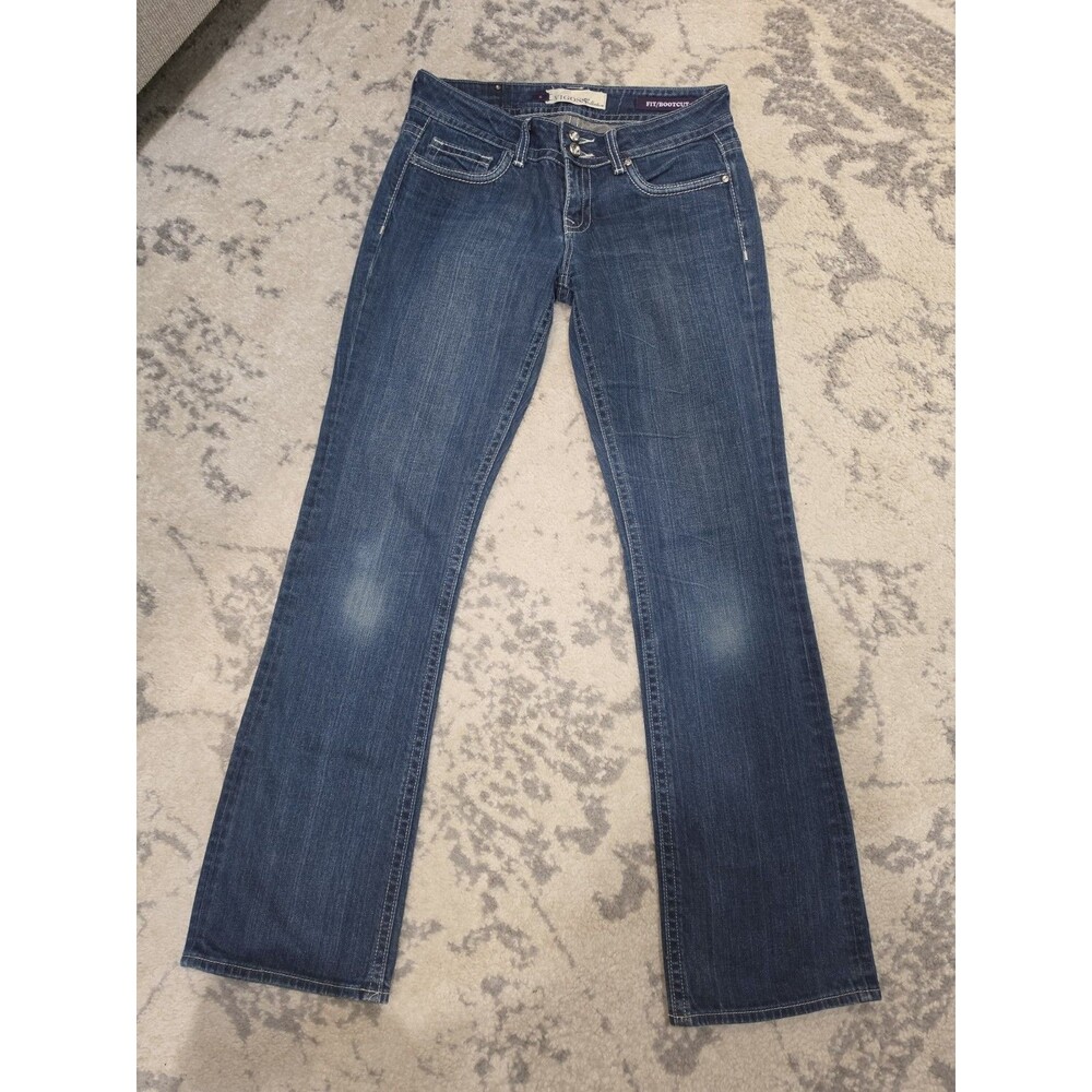 Vigoss Collection Jeans Women Size 5 Rhinestone Embroidered Fit Bootcut